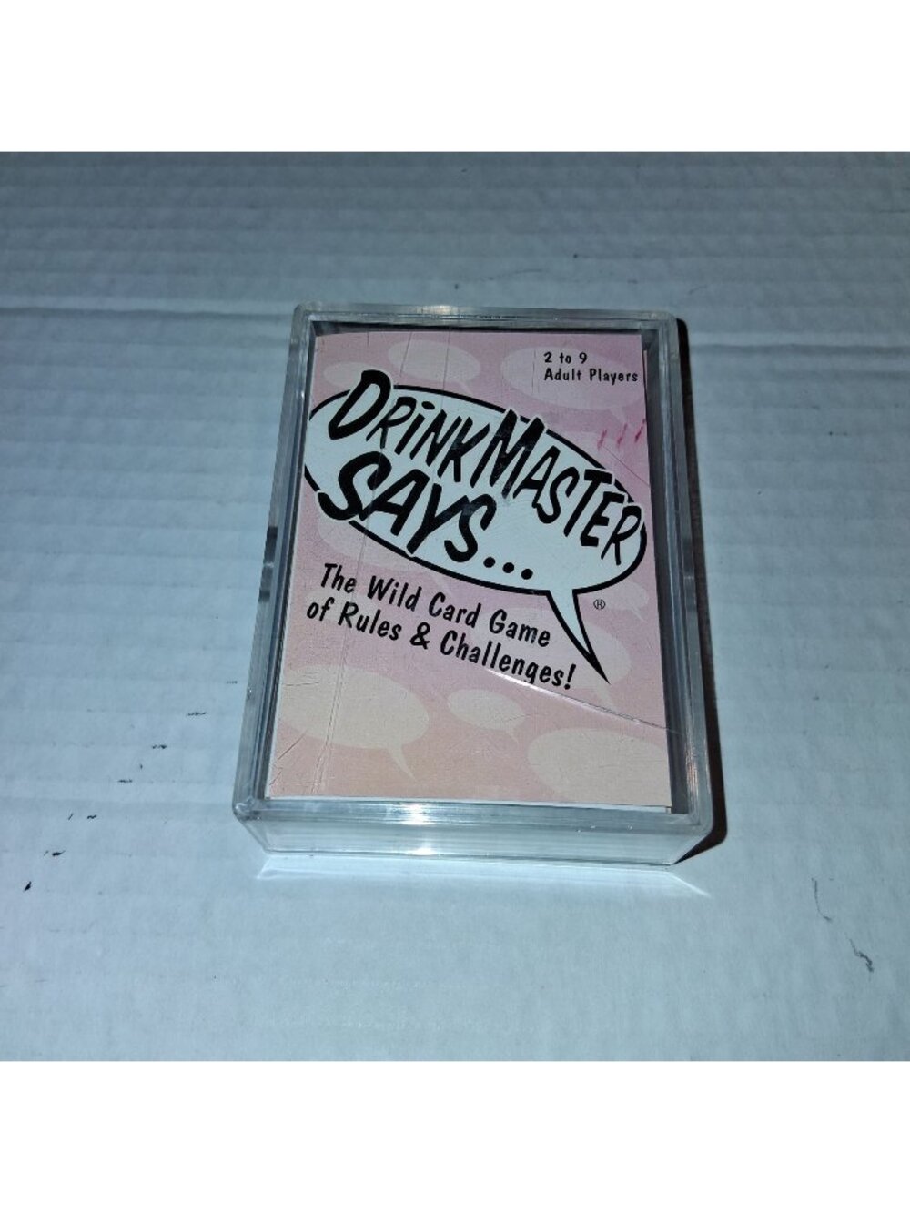 Drinkmaster Says Adult Card Game - Fun Rules & Challenges For 2-9 Players - Duck